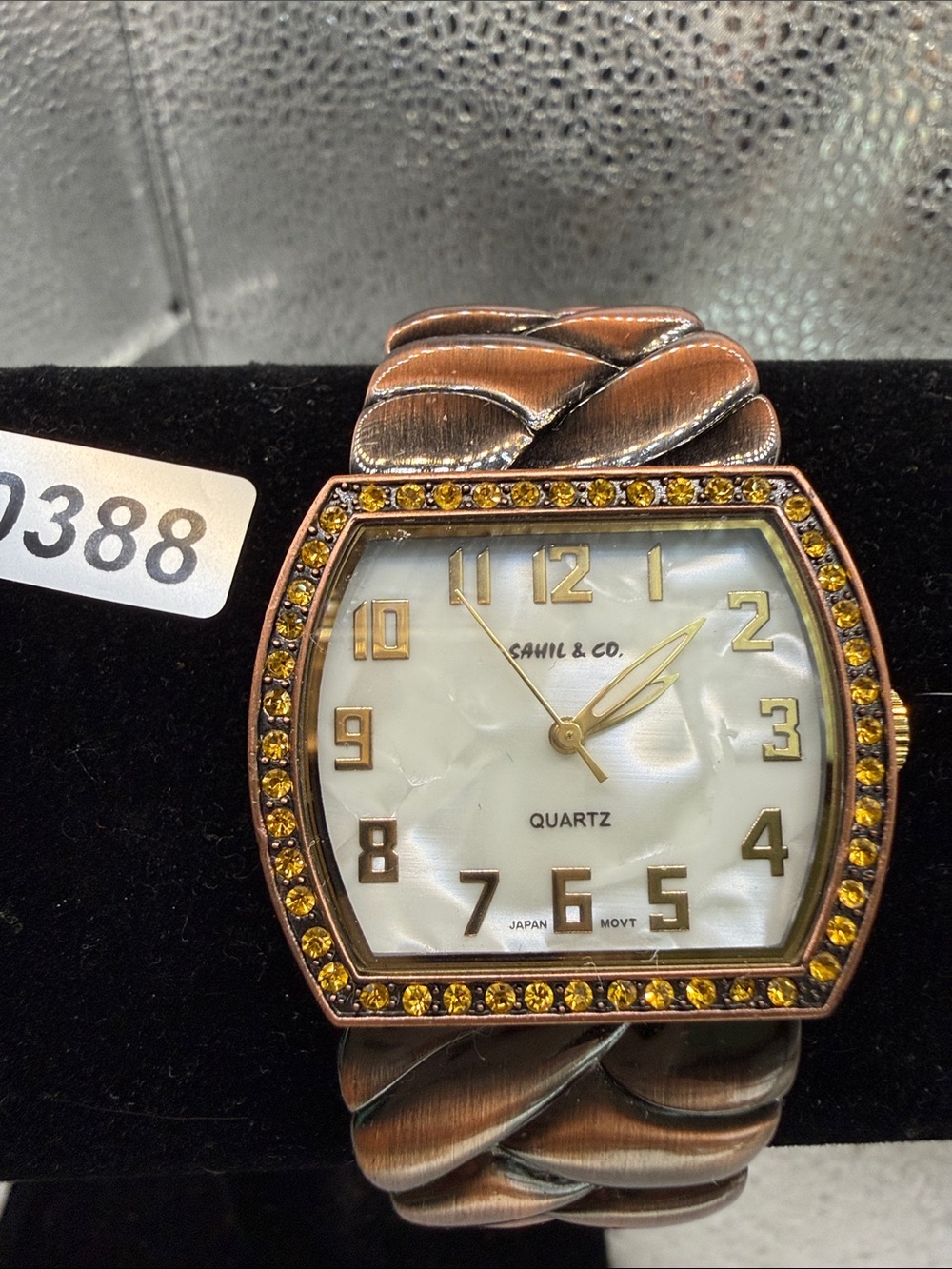 Women's Gold-Tone Crystal Accent Bracelet Watch -